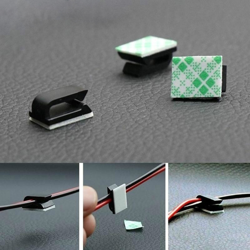 Cable Management Bag - 20 buah klip tetap mobil perekat