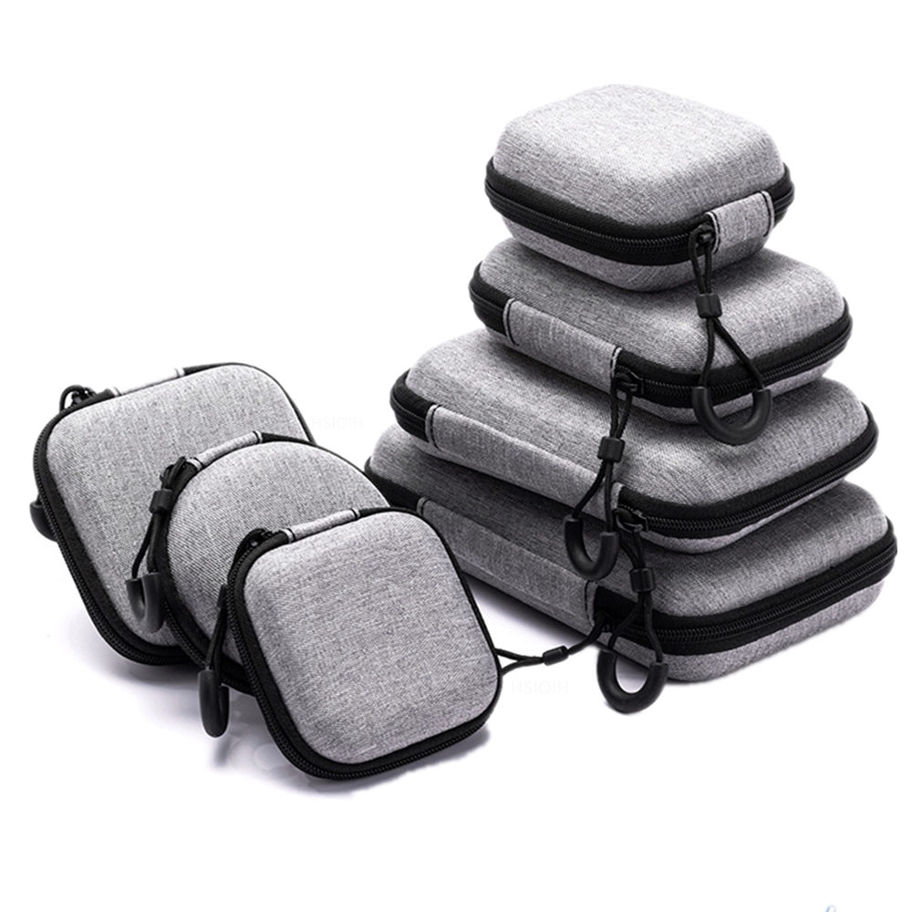Cable Management Bag - Tas penyimpan Earphone Oval, tas Organizer