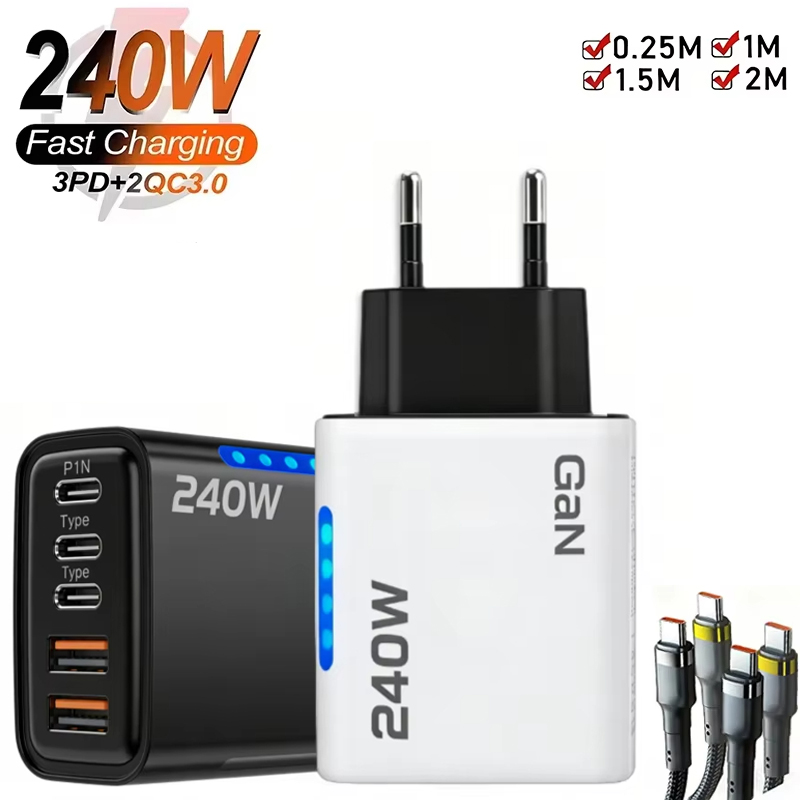 Laptop Lock Cable - Pengisi Daya GaN 5 in 1