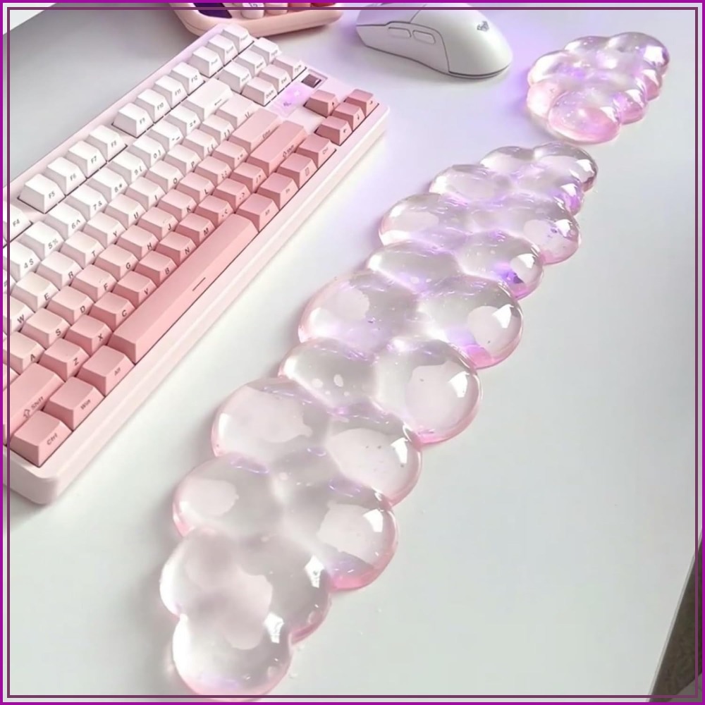 Laptop Accessories For Wrist Support - Alas Mouse Gel Awan Lembut Dengan