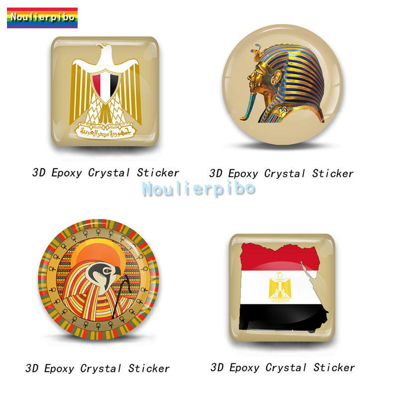 Laptop Accessories Egypt - 3D Epoksi Resin Stiker Mobil Bendera
