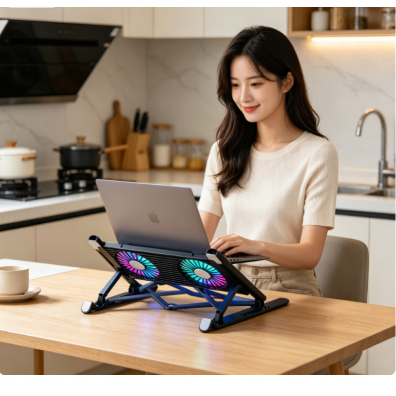 Laptop Ergonomic Accessories - Alas Pendingin Laptop Baru, Dudukan Lipat,