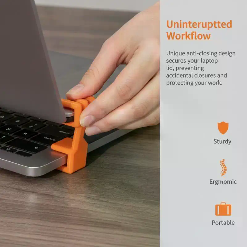 Laptop Ergonomic Accessories - Penyangga Laptop Anti-Tutup Portabel & Sistem