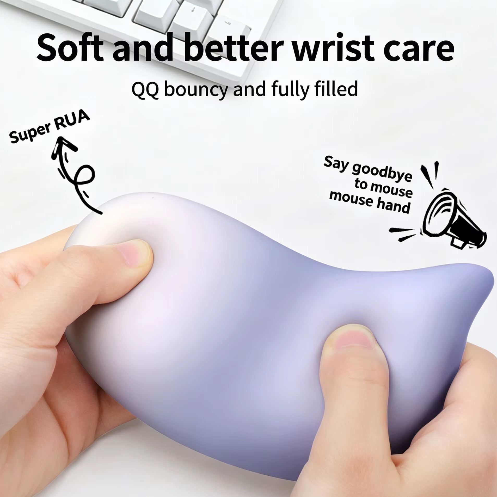 Laptop Accessories For Wrist Support - Bantalan Penyangga Pergelangan Tangan Lembut Untuk