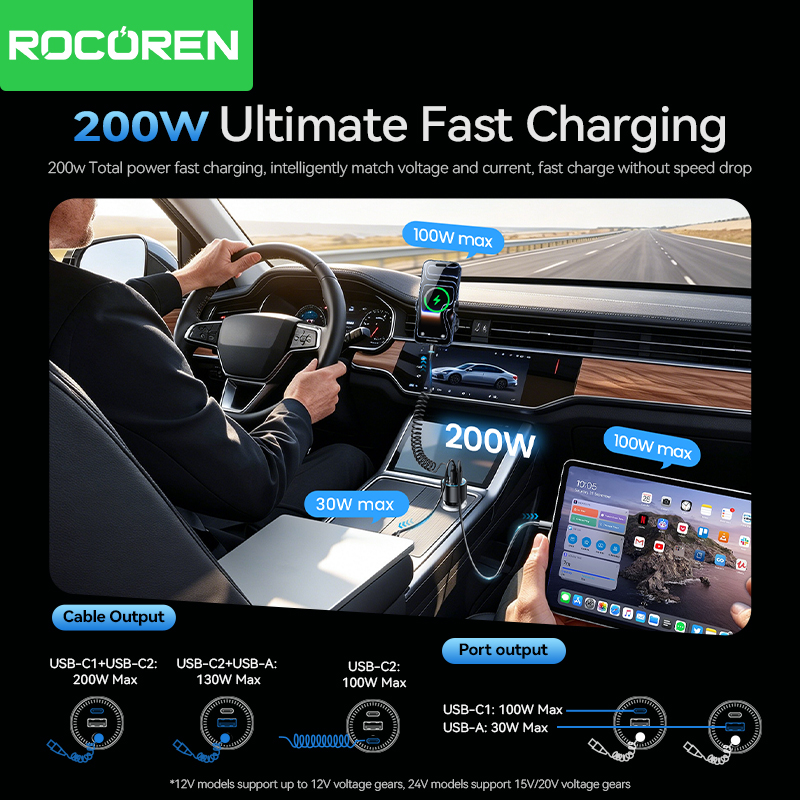Pengisi Daya Mobil Rocoren 200 - Laptop Lock Cable ulasan dan harga