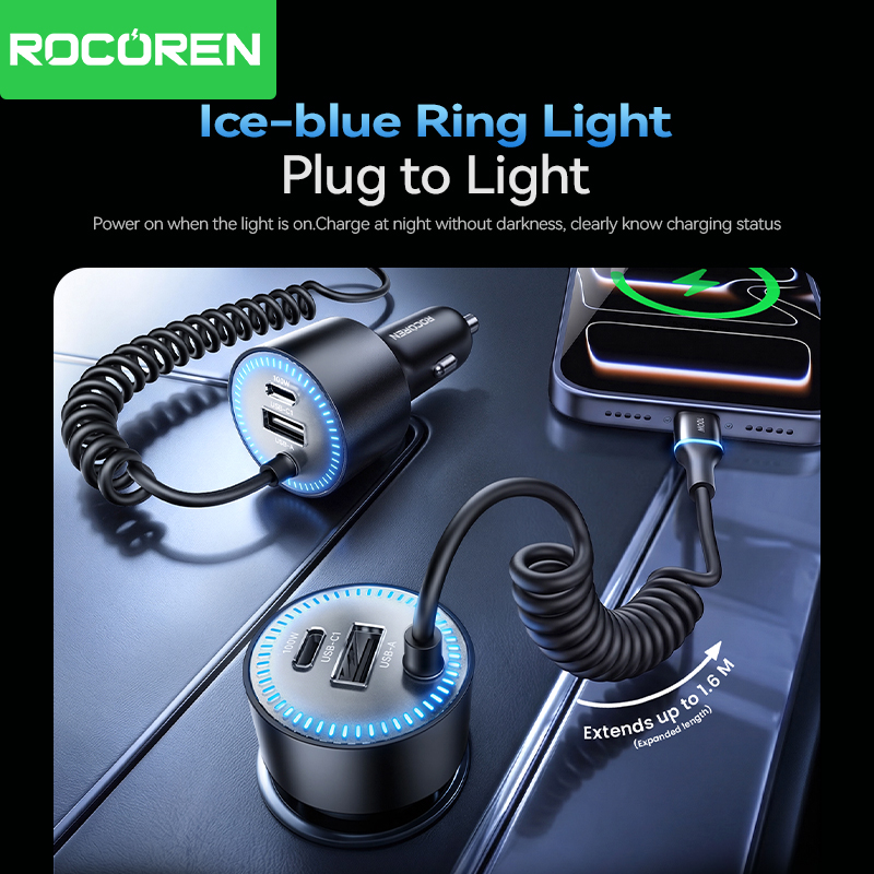 Pengisi Daya Mobil Rocoren 200 - Laptop Lock Cable ulasan dan harga