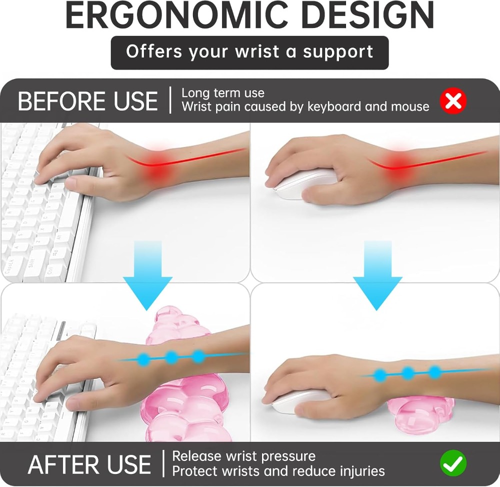 Alas Mouse Gel Awan Lembut Den - Laptop Accessories For Wrist Support ulasan dan harga