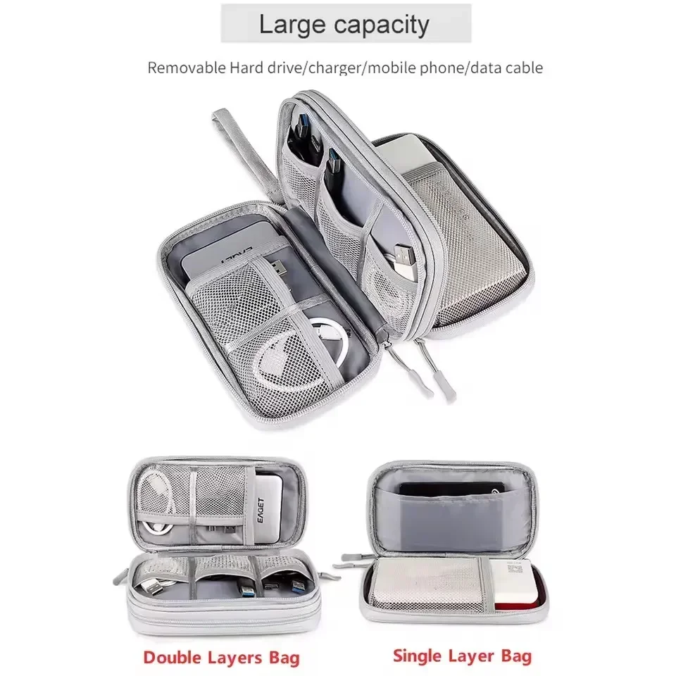 Tas Kabel Perjalanan Portabel, - Cable Management Bag ulasan dan harga