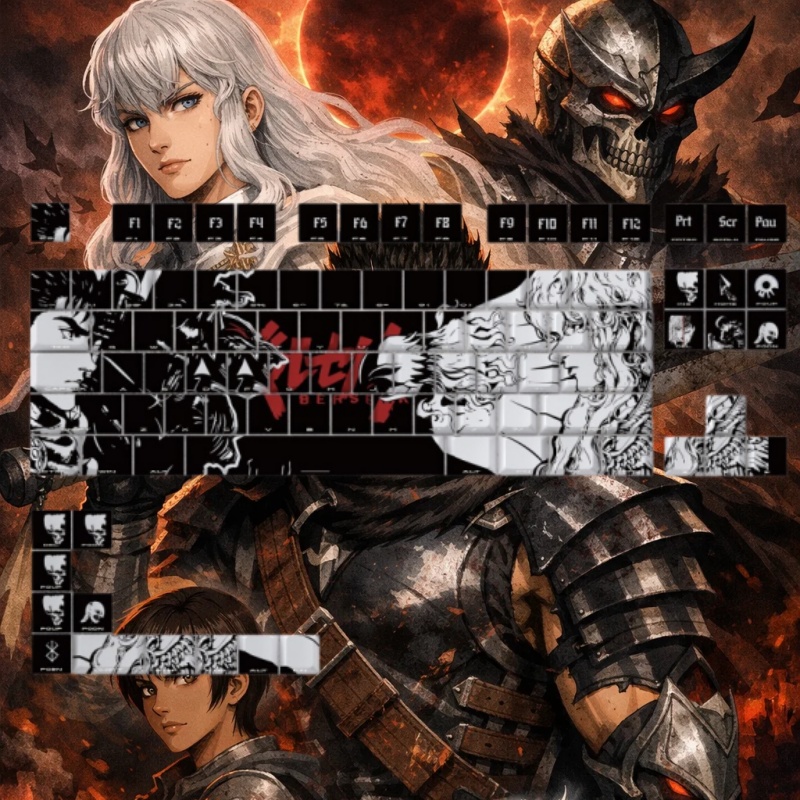 Tema BERSERK Anime Keycap 98 K - Laptop Accessories Gaming ulasan dan harga