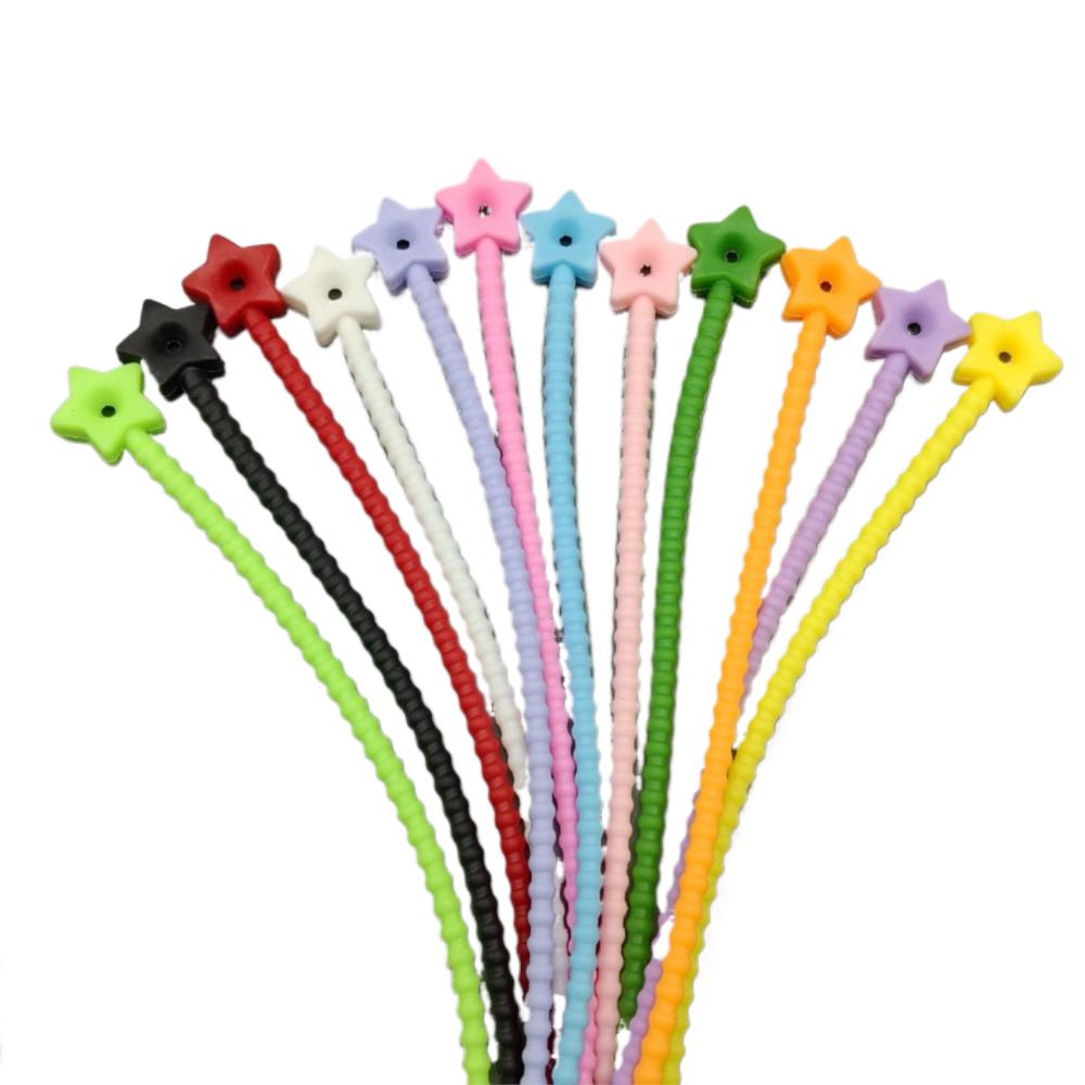 10Pcs Pengatur Kabel Silikon B - Cable Management Bag ulasan dan harga